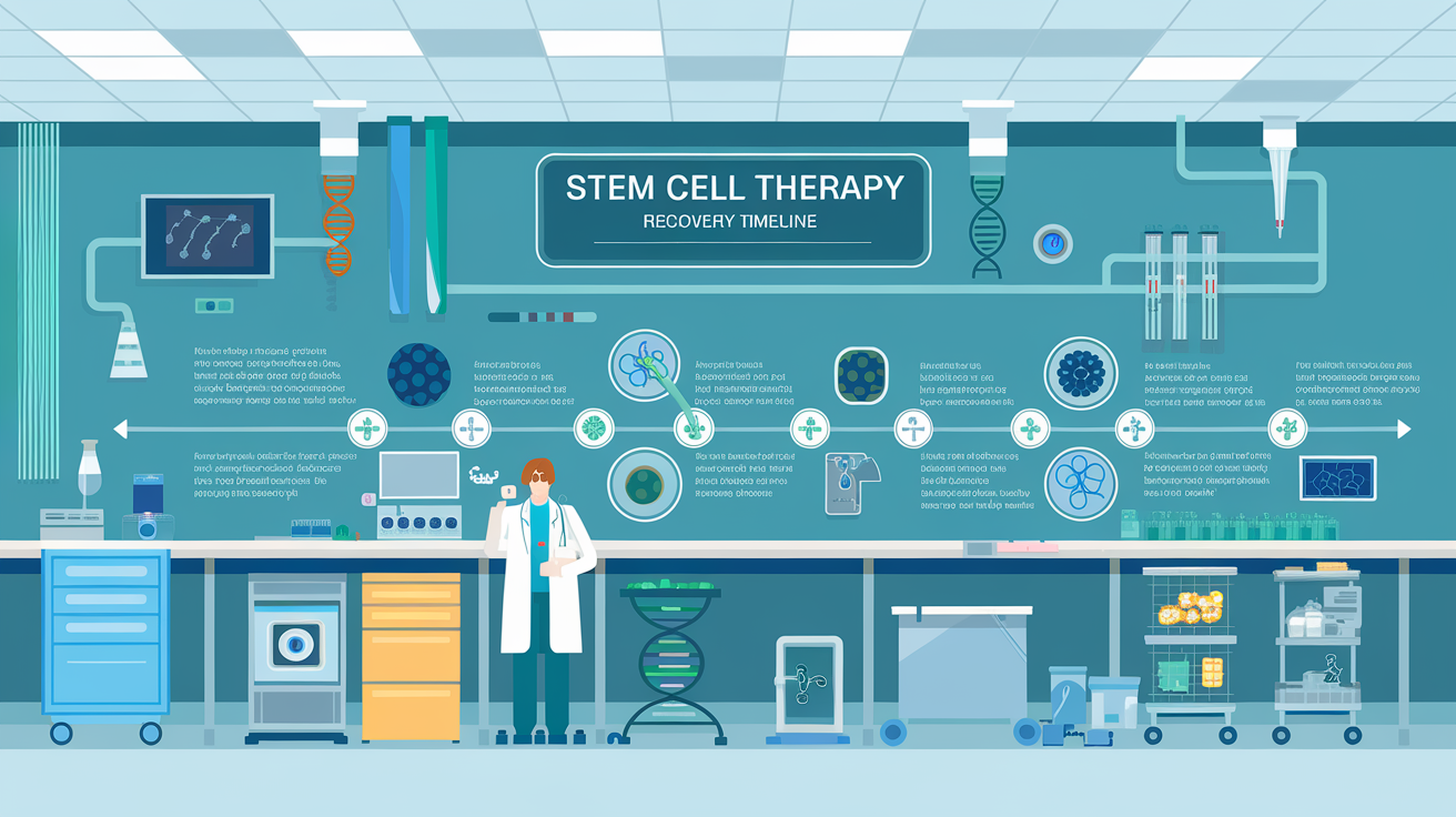 Infographic: stem cell therapy recovery timeline